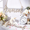 Wood Reserved Seating Sign Hanging Decorations HJEW-WH0069-20B-4