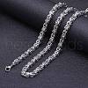 Titanium Steel Byzantine Chain Necklace for Men's FS-WG56795-144-1