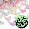 UV Plating & Luminous Transparent Acrylic Beads MACR-L007-20-1