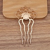 Alloy Hair Comb Findings PW-WGF914F-03-1