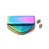 Rainbow Color Alloy Bag Decorative Edge Buckles FIND-WH0143-75M-1