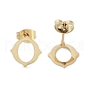 PVD Vacuum Plating 304 Stainless Steel Stud Earrings for Women EJEW-A048-33G-2