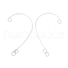 316 Stainless Steel Ear Cuff Findings STAS-H148-03P-2