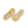 Brass Micro Pave Cubic Zirconia Pendants KK-C093-01C-G-2