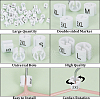 CRASPIRE 234Pcs 9 Style XS~5XL Plastic Clothing Trouser Size Markers KY-CP0001-10-6