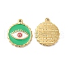 PVD Vacuum Plating 201 Stainless Steel Enamel Pendants STAS-J401-VC840-1