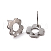 201 Stainless Steel Stud Earring Findings STAS-K241-07P-3