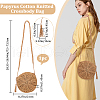 Beebeecraft 1Pc Papyrus Cotton Knitted Crossbody Bags AJEW-BBC0002-27A-2