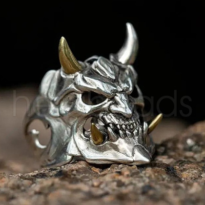 Retro Alloy Cuff Open Rings for Men FS-WGB8A4E-13-1