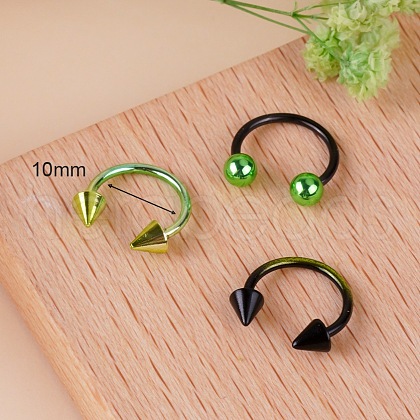 316L Stainless Steel Circular/Horseshoe Barbell Nose Rings WG0A548-01-1