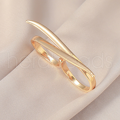 Exaggerated French Alloy Double Rings for Women VT2339-8-1