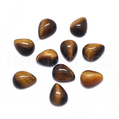 Natural Tiger Eye Cabochons G-O175-22-07-1