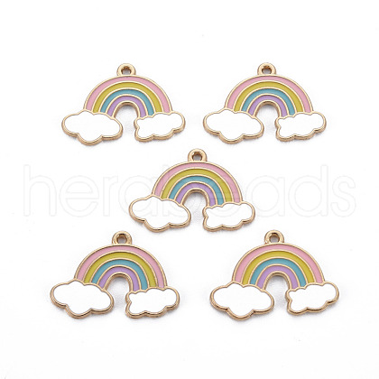 Alloy Enamel Pendants ENAM-S126-086-NR-1