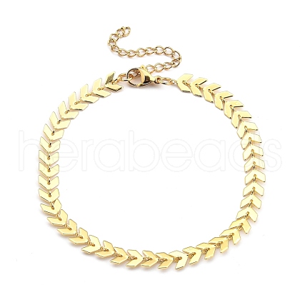 Brass Cobs Chain Bracelets BJEW-JB05409-01-1