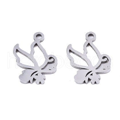 Non-Tarnish 201 Stainless Steel Charms STAS-T044-199P-1
