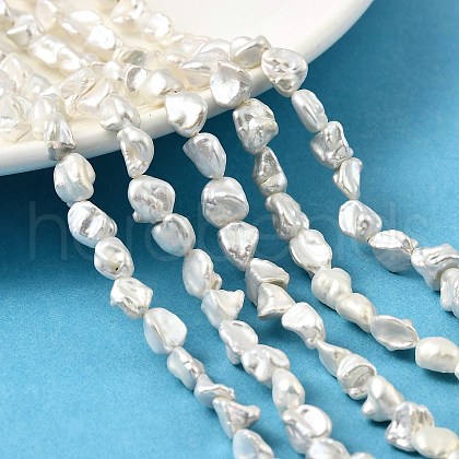 Baroque Natural Keshi Pearl Beads Strands PEAR-B004-12A-01A-1