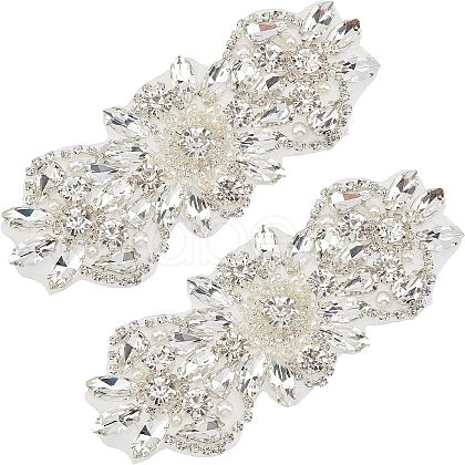Fingerinspire 2Pcs Hotfix Rhinestone DIY-FG0002-53-1