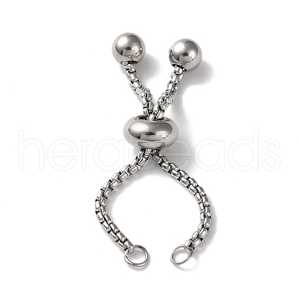 Non-Tarnish 304 Stainless Steel Adjustable Finger Ring Findings STAS-P328-06A-P-1