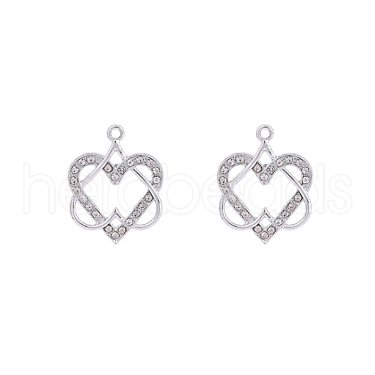 Tibetan Style Alloy Rhinestone Pendants PW-WG22E69-01-1