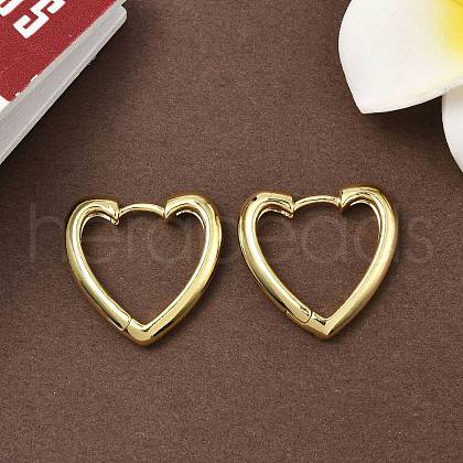 Brass Hoop Earrings EJEW-D323-01G-1