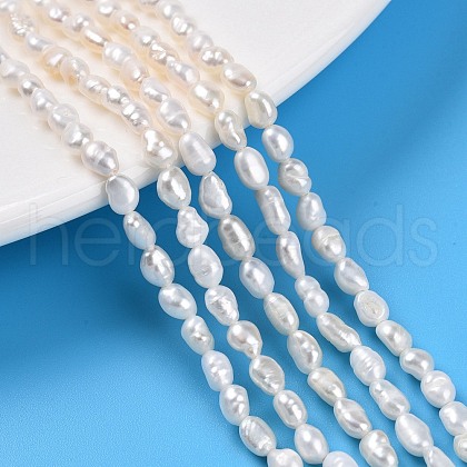 Natural Cultured Freshwater Pearl Beads Strands X-PEAR-N014-04E-1