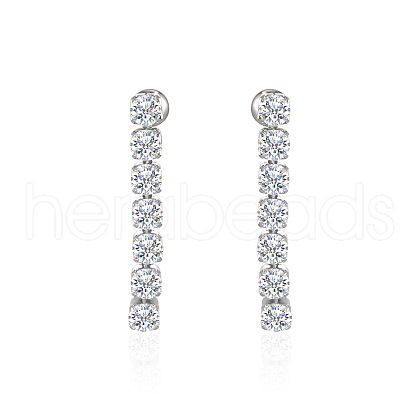 Sparkling diamond stud earrings for women WK5869-1