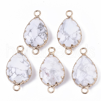 Natural Howlite Links connectors G-T131-09J-1