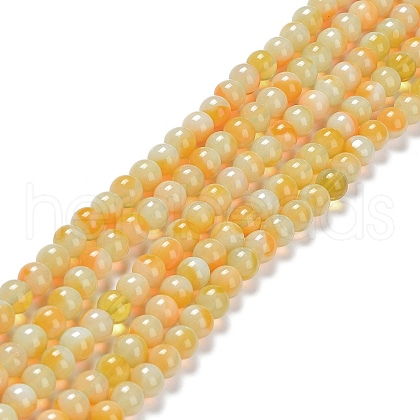 Glass Round Beads Strands GLAA-M044-01A-1