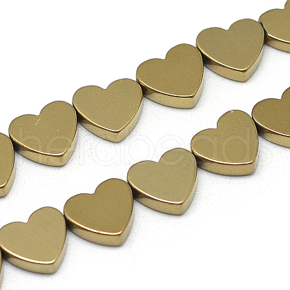 Electroplate Non-magnetic Synthetic Hematite Beads Strands X-G-T057-12F-1