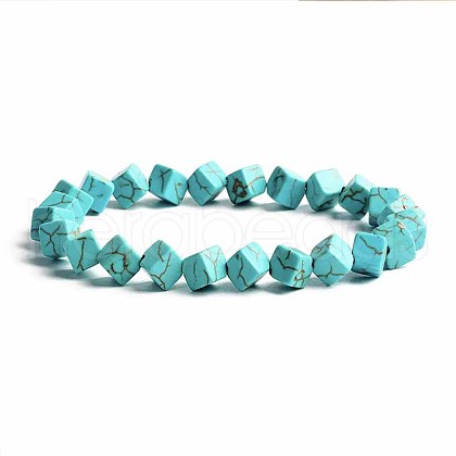 Turquoise Bracelet with Elastic Rope Bracelet DZ7554-17-1