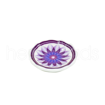 Resin Imitationg Blue and White Porcelain Plates PW-WGF963A-05-1