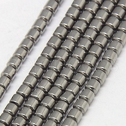 Electroplate Non-magnetic Synthetic Hematite Beads Strands G-J163-2x2mm-05-1