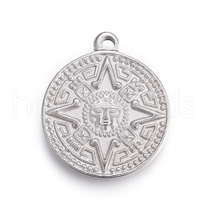 Non-Tarnish 304 Stainless Steel Pendants STAS-I117-09P-1