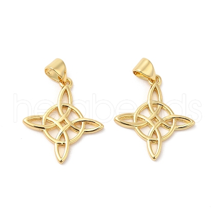 Brass Pendants ZIRC-L103-057G-1