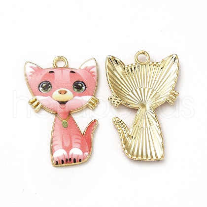 Alloy Enamel Pendants ENAM-M046-10G-M-1