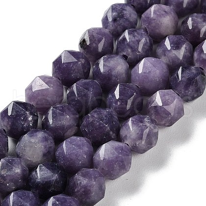 Natural Lepidolite Beads Strands G-NH0021-A07-01-1