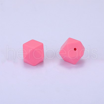 Hexagonal Silicone Focal Beads SI-JX0020A-07-1