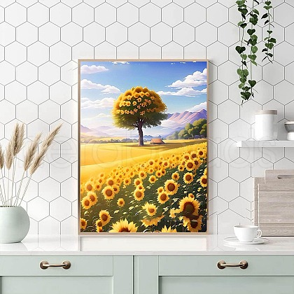 Sunflower DIY Natural Scenery Pattern 5D Diamond Painting Kits PW-WG40923-03-1
