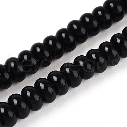 Opaque Spray Painted Glass Beads GLAA-ZX008-4mm-18F-1