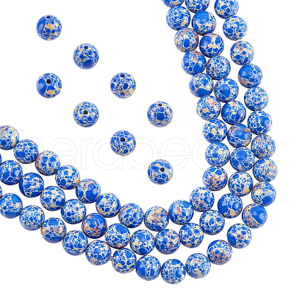  Synthetic Imperial Jasper Beads Strands G-NB0003-65B-1