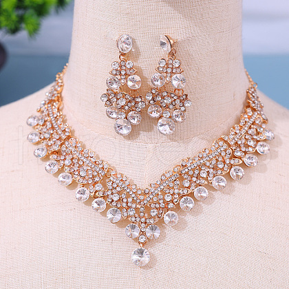Alloy Rhinestone Jewelry Sets FS-WGE40D6-04-1