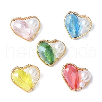 Glass Pendants PALLOY-JF03475-1