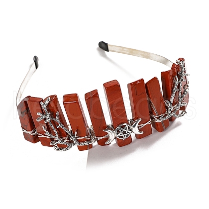Natural Red Jasper Hair Bands PW-WG16F95-06-1