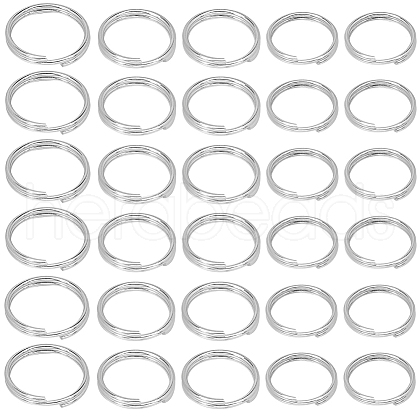 SOFPLATE 600Pcs 3 Styles 304 Stainless Steel Split Rings STAS-SP0001-64-1
