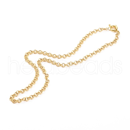 304 Stainless Steel Rolo Chain Necklaces NJEW-JN03411-1