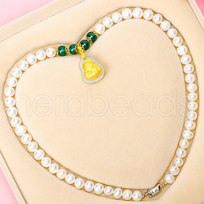 Mother's Day Jewellery Natural Freshwater Pearl Beaded Necklaces for Women WGE4EAE-19-1