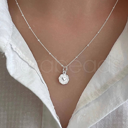 925 Sterling Silver Heart Pendant Necklaces for Women FS-WG903F5-01-1