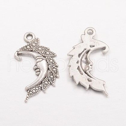 Moon Tibetan Style Alloy Pendants AC384-1