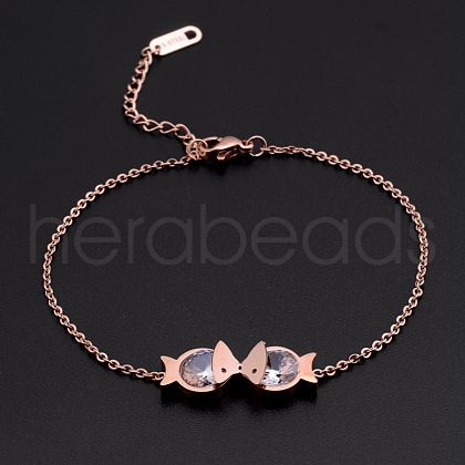 Stainless Steel Charm Anklets WGE3F25-18-1