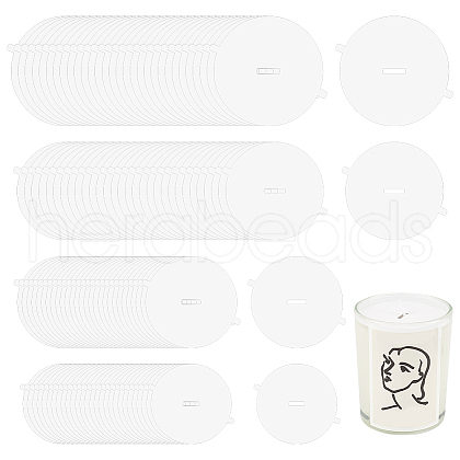 120 Sheets 4 Style Paper Candle Dust Covers for Candle Cups DIY-FG0004-68-1